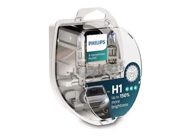 Philips H1 Leuchtmittel 12V 55W P14,5s X-tremeVision Pro150 DuoBox - 12258XVPS2