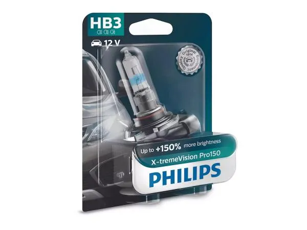 Philips HB3 9005 Leuchtmittel 60W P22d X-tremeVision Pro150 Blister - 9005XVPB1