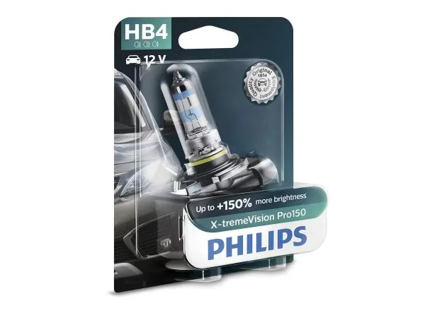 Philips HB4 9006 Leuchtmittel 51W P22d X-tremeVision Pro150 Blister - 9006XVPB1