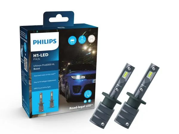 Philips Ultinon Pro6000 Boost H1 LED Fernlicht für Citroen Berlingo Typ E ab 2018