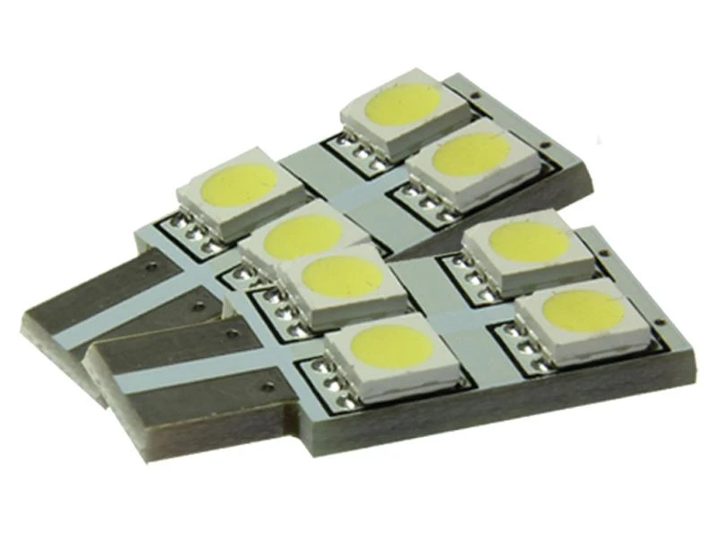 2x 4 SMD 5050 3 Chip LED Leuchtmittel SideLight 4 Farben w5w T10