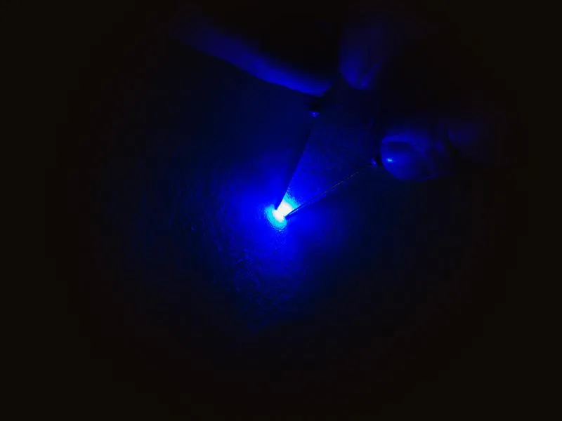 10x SMD LEDs 0603 in Blau 180 mcd